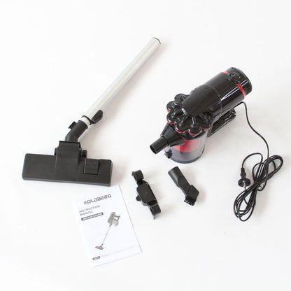 Вертикальний пилосос + 3 насадки, 5200 Вт, від мережі, GB-9904, Червоний / Ручний пилосос без мішка / Пилосос для дому