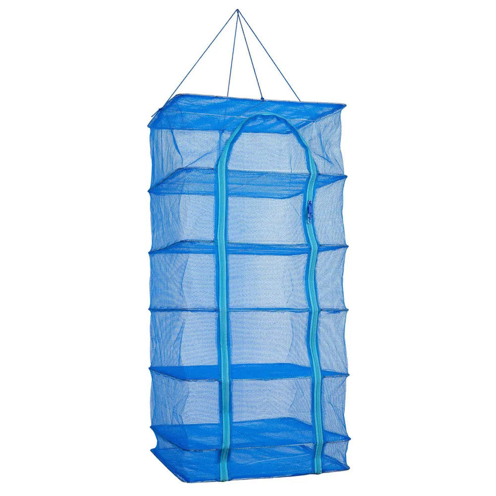 Складна сушарка для риби, грибів та овочів (100х50х50см), 5 ярусів / Підвісна сітка для сушки фруктів