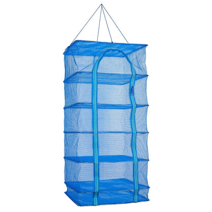 Складна сушарка для риби, грибів та овочів (100х50х50см), 5 ярусів / Підвісна сітка для сушки фруктів