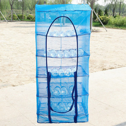 Складна сушарка для риби, грибів та овочів (100х50х50см), 5 ярусів / Підвісна сітка для сушки фруктів