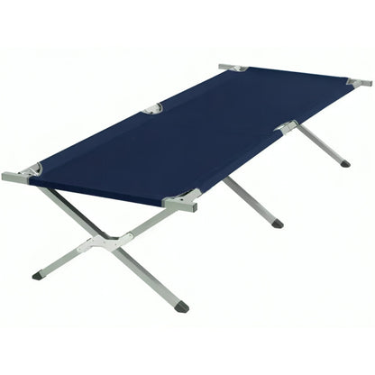 Ліжко розкладне для кемпінгу до 120 кг, 189х70х45см, Темно-синій / Розкладачка ліжко туристичне