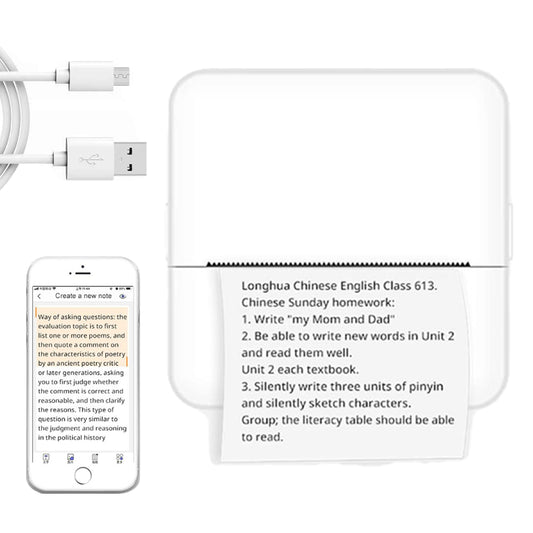 Портативний термопринтер із Bluetooth / Принтер для телефону / Міні принтер / Маленький принтер