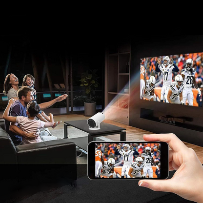 Смарт проектор 4К, з WiFi та Bluetooth (Android 11) + Пульт, HY 300 / Міні проектор для дому