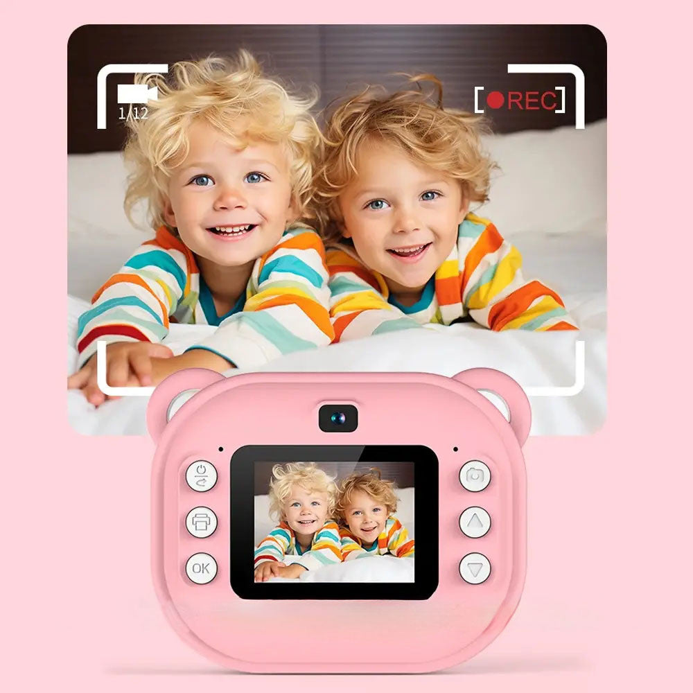 Дитяча камера миттєвого друку + 1 термопапір / Дитяча цифрова фотокамера / Дитячий цифровий фотоапарат