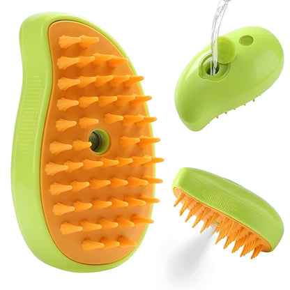 Гребінець для вичісування шерсті тварин з парою AD-2220, Зелена / Щітка від шерсті / Щітка для котів