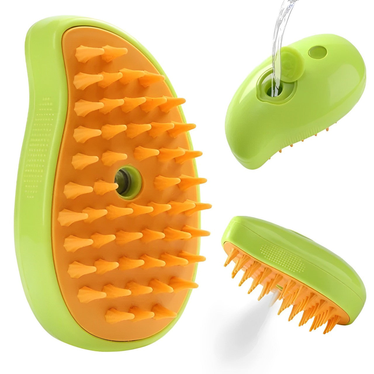 Гребінець для вичісування шерсті тварин з парою AD-2220, Зелена / Щітка від шерсті / Щітка для котів