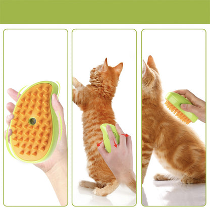 Гребінець для вичісування шерсті тварин з парою AD-2220, Зелена / Щітка від шерсті / Щітка для котів