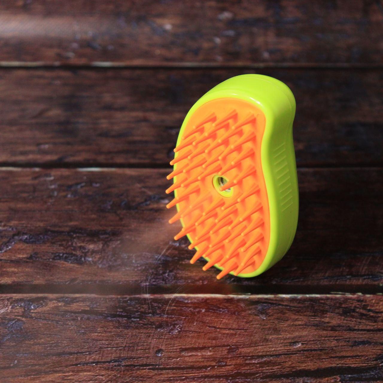 Гребінець для вичісування шерсті тварин з парою AD-2220, Зелена / Щітка від шерсті / Щітка для котів