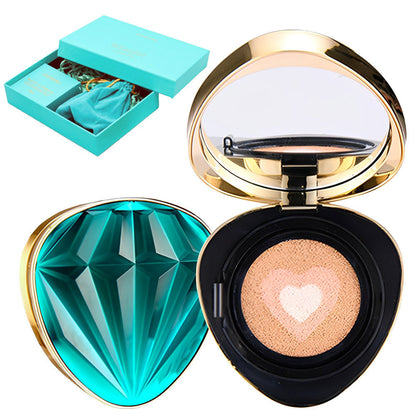 Триколірний кушон для обличчя Drawshe + спонж 10мл / Зволожуючий тональний кушон / Крем-пудра кушон