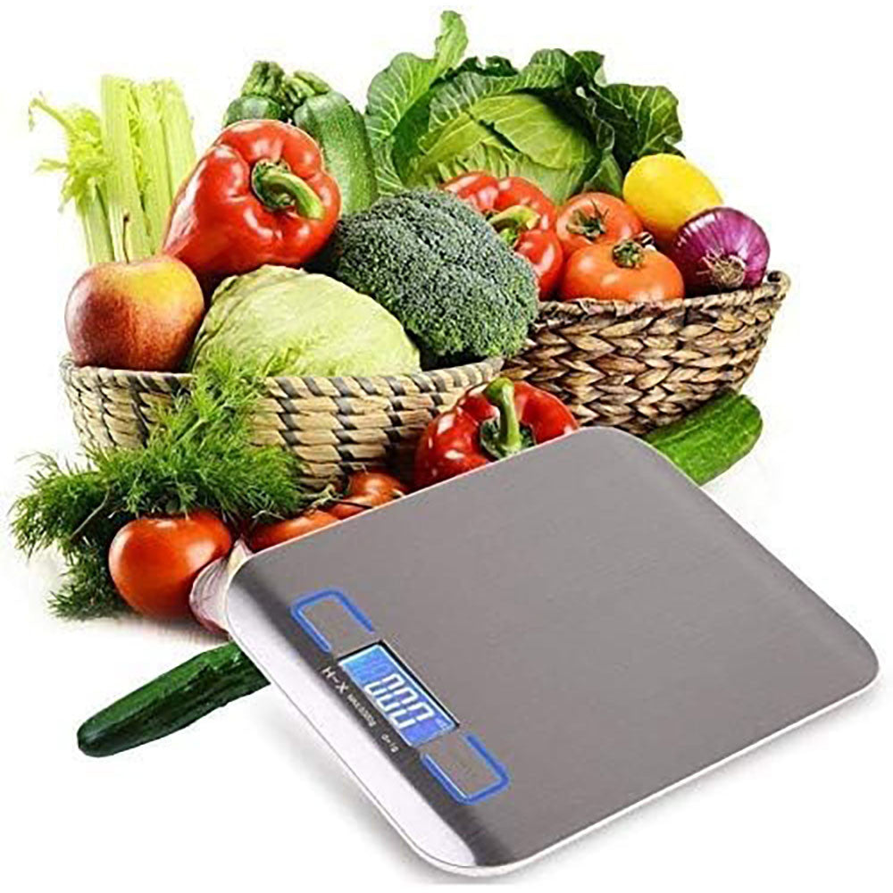Кухонні ваги з платформою до 5 кг / Сенсорні ваги з підсвічуванням