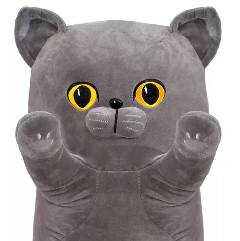 М'яка іграшка-обіймашка Кіт Батон 110 см / Плюшева іграшка для сну / Дитяча іграшка подушка-кіт