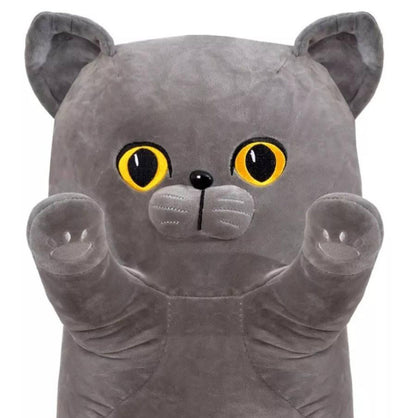 М'яка іграшка-обіймашка Кіт Батон 110 см / Плюшева іграшка для сну / Дитяча іграшка подушка-кіт