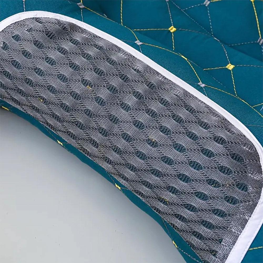 Ортопедична подушка для сну 74х48см, Бірюзова / Анатомічна подушка з ефектом пам'яті