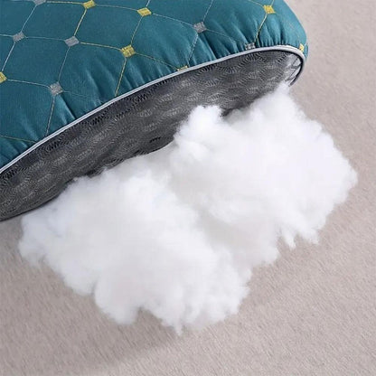 Ортопедична подушка для сну 74х48см, Бірюзова / Анатомічна подушка з ефектом пам'яті