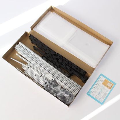 Вішалка підлогова з полицею для взуття, 180х62х28см, SKLM-27, Біла / Стійка для одягу / Гардеробна стійка