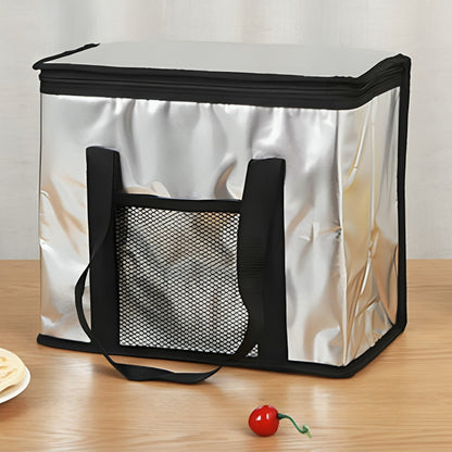 Термосумка складна для продуктів та напоїв, 15л / Сумка-холодильник / Терморюкзак з ручками для туризму