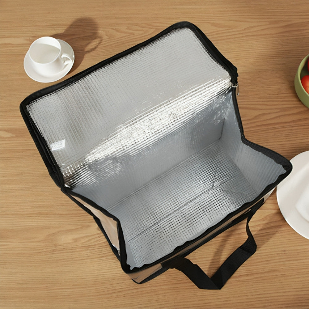 Термосумка складна для продуктів та напоїв, 15л / Сумка-холодильник / Терморюкзак з ручками для туризму