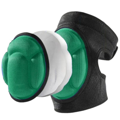 Наколінники для спорту на липучці 2шт, Зелені / Наколінники захисні для волейболу / Наколінники спортивні