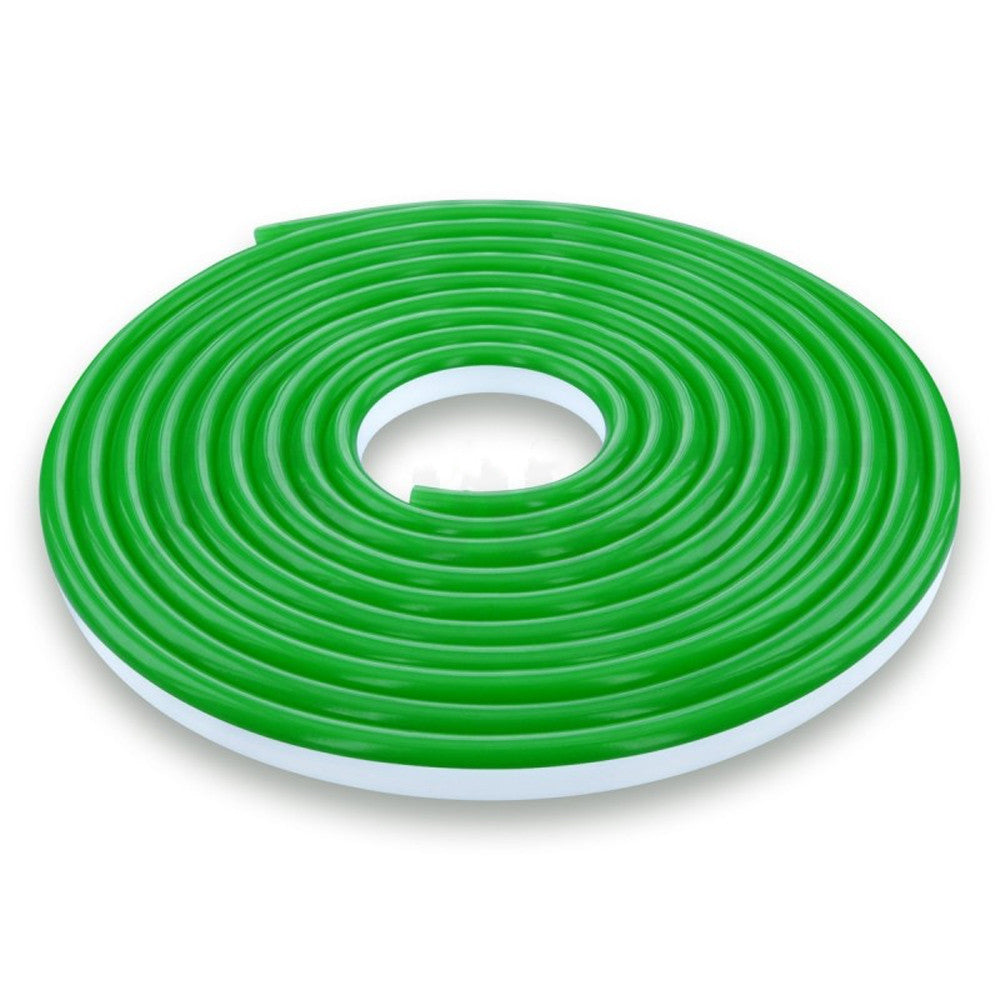 Стрічка силіконова 5 м, LED NEON 12V-220V, Зелена / Гнучка, світлодіодна стрічка