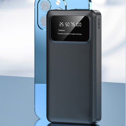 Павербанк 20000 мАг (2хUSB) зі швидкою зарядкою P-20, Чорний / Power Bank / Зовнішній акумулятор