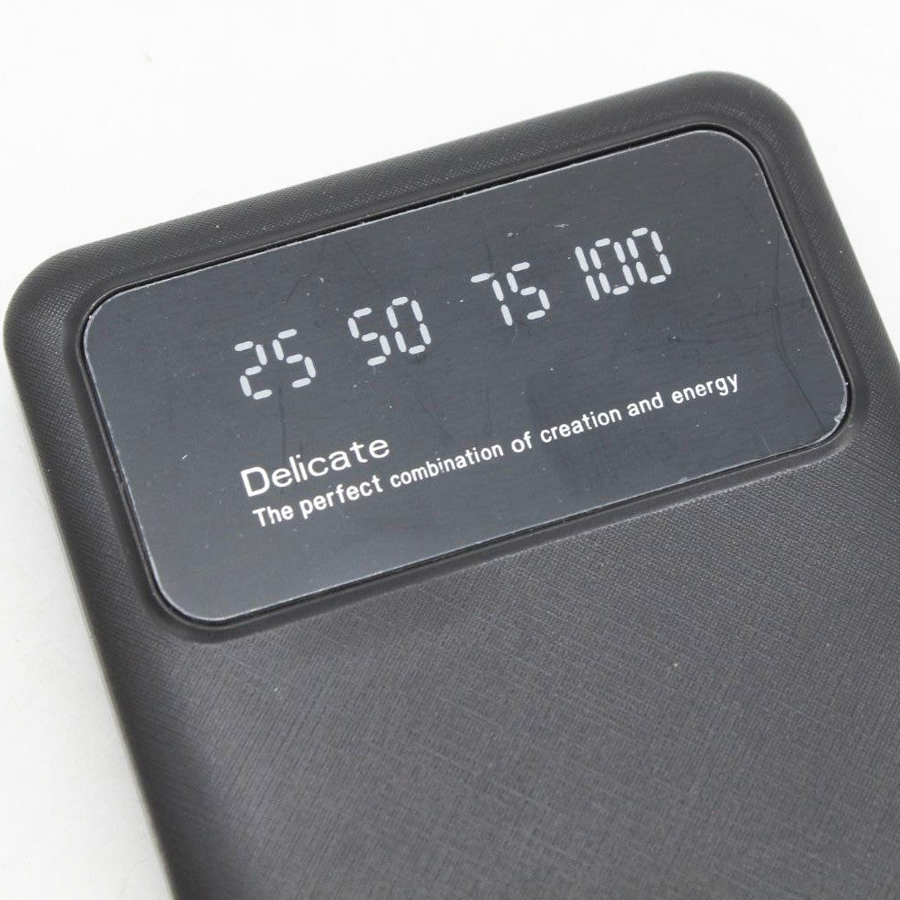 Павербанк 20000 мАг (2хUSB) зі швидкою зарядкою P-20, Чорний / Power Bank / Зовнішній акумулятор