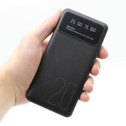 Павербанк 20000 мАг (2хUSB) зі швидкою зарядкою P-20, Чорний / Power Bank / Зовнішній акумулятор