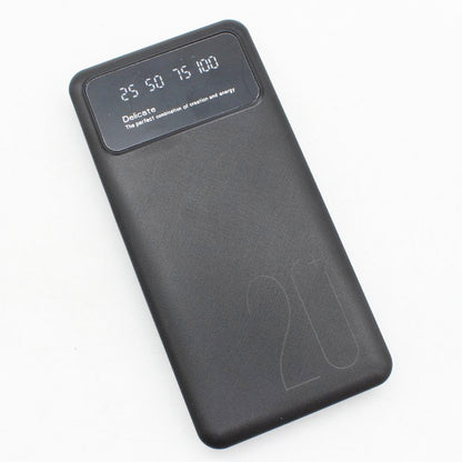 Павербанк 20000 мАг (2хUSB) зі швидкою зарядкою P-20, Чорний / Power Bank / Зовнішній акумулятор