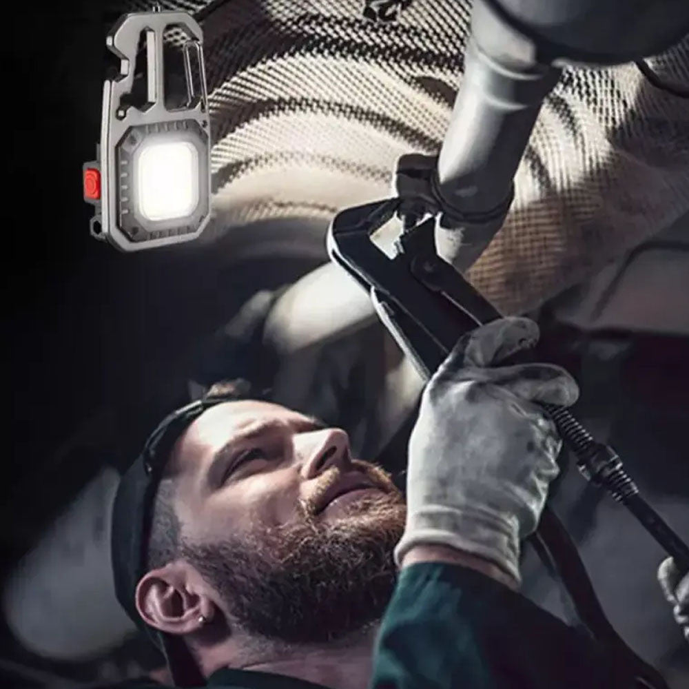 Ліхтарик брелок, з викруткою, на рюкзак, Type-C, W5138 / Міні-ліхтарик акумуляторний / Ліхтар з карабіном