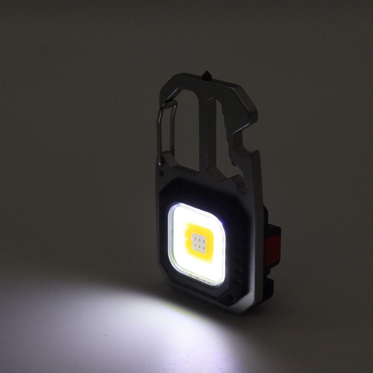 Ліхтарик брелок, з викруткою, на рюкзак, Type-C, W5138 / Міні-ліхтарик акумуляторний / Ліхтар з карабіном