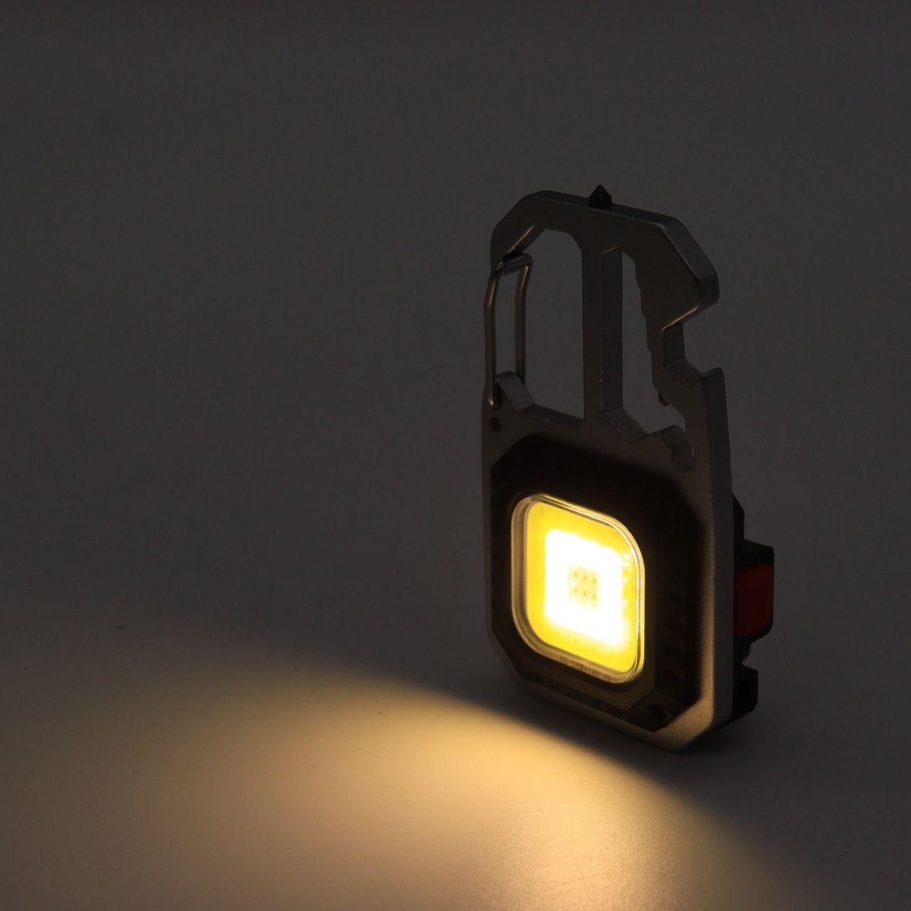 Ліхтарик брелок, з викруткою, на рюкзак, Type-C, W5138 / Міні-ліхтарик акумуляторний / Ліхтар з карабіном