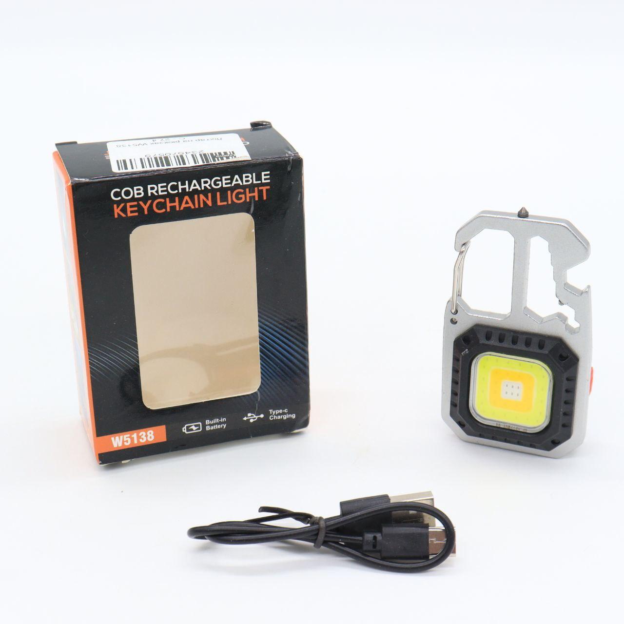Ліхтарик брелок, з викруткою, на рюкзак, Type-C, W5138 / Міні-ліхтарик акумуляторний / Ліхтар з карабіном