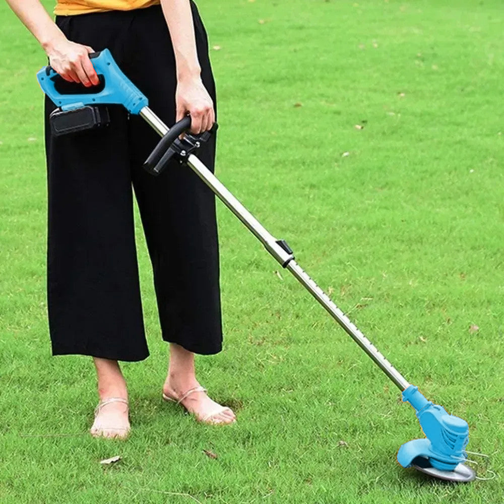 Акумуляторна газонокосарка на колесах + 2АКБ 48V / Садовий триммер / Акумуляторний триммер для трави