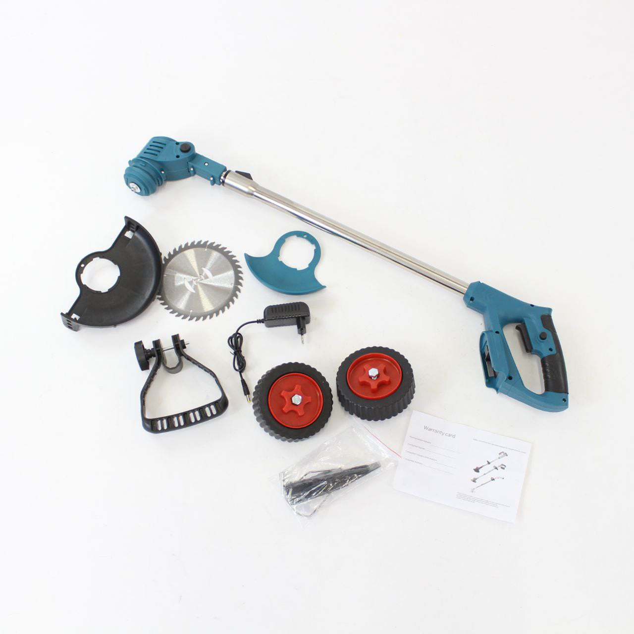 Акумуляторна газонокосарка на колесах + 2АКБ 48V / Садовий триммер / Акумуляторний триммер для трави