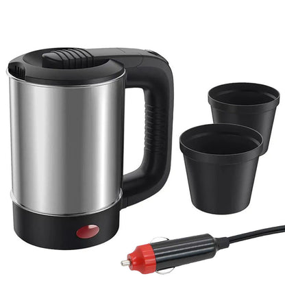 Автомобільний електрочайник від прикурювача 12V, 300W, 500мл, СВ 2848 / Чайник з нержавіючої сталі