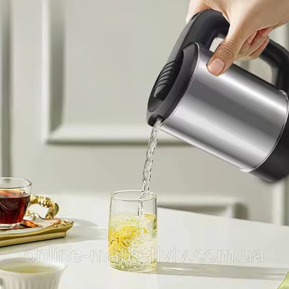 Автомобільний електрочайник від прикурювача 12V, 300W, 500мл, СВ 2848 / Чайник з нержавіючої сталі