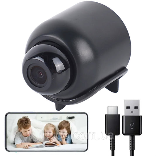 Бездротова міні Wi-Fi камера з віддаленим доступом та нічною зйомкою 1080P, X5 Mini / IP камера спостереження