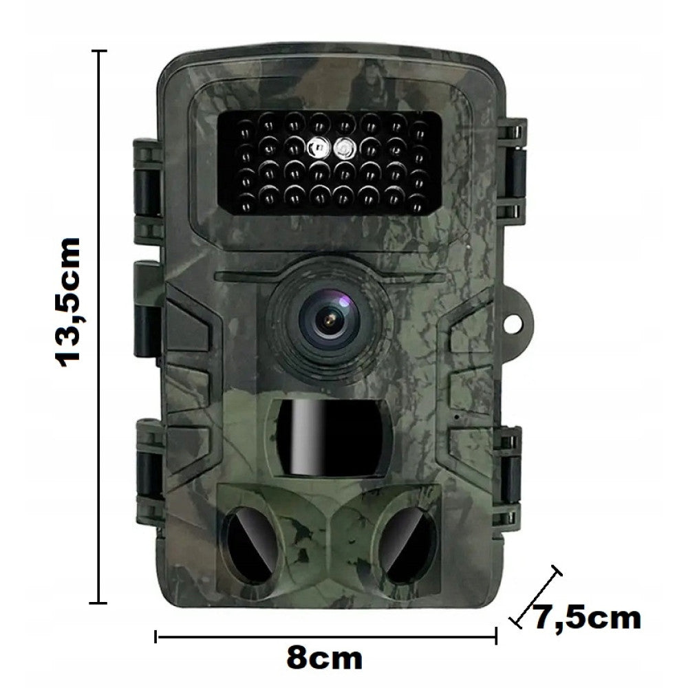 Фотопастка з датчиком руху та нічним баченням 32mpx / Мисливська камера для тварин / Камерапастка
