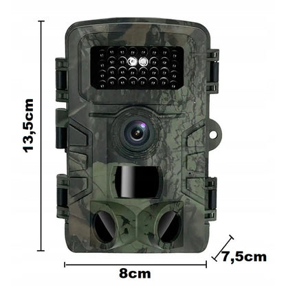Фотопастка з датчиком руху та нічним баченням 32mpx / Мисливська камера для тварин / Камерапастка