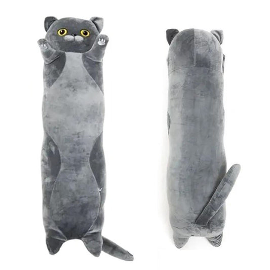 М'яка іграшка-обіймашка Кіт Батон 110 см / Плюшева іграшка для сну / Дитяча іграшка подушка-кіт