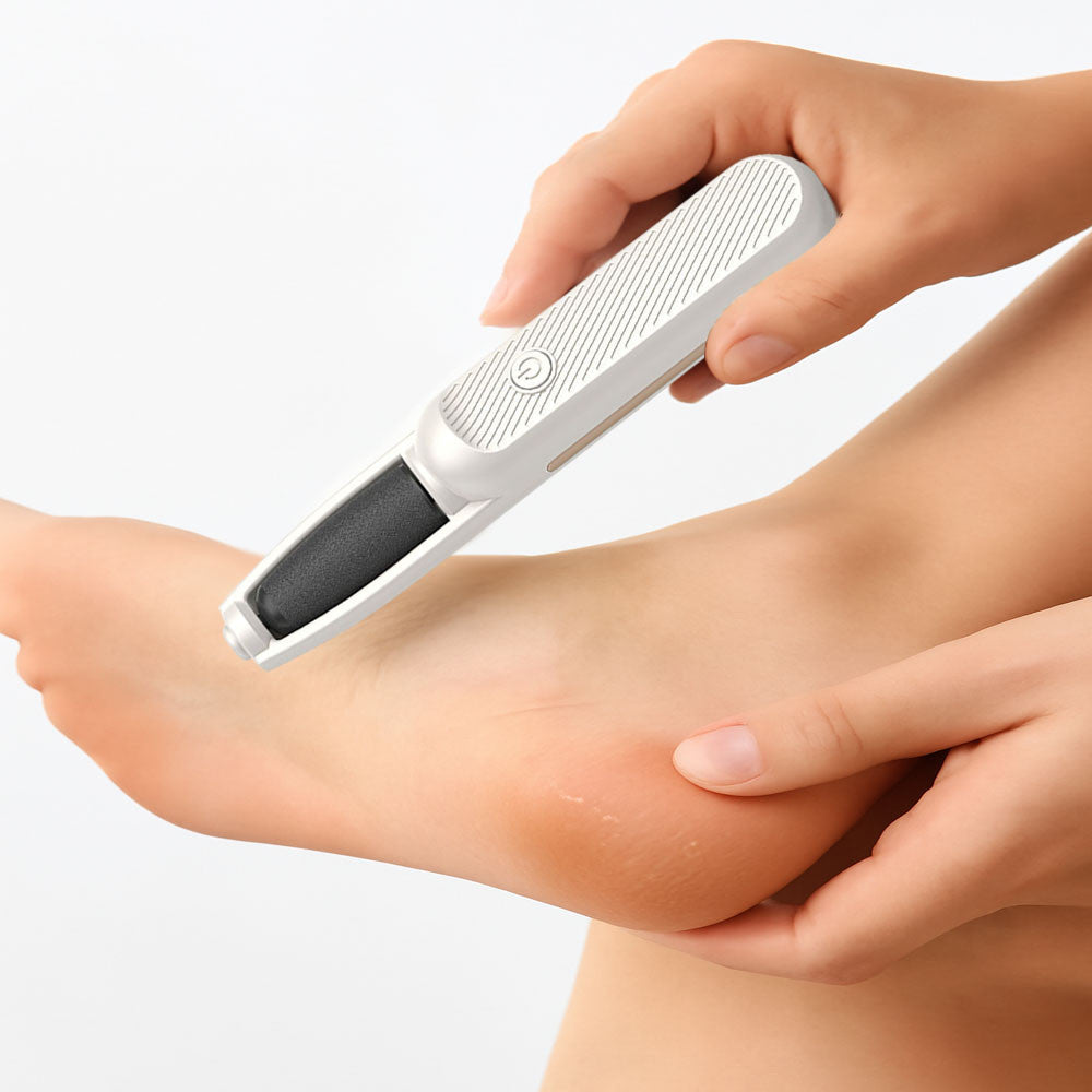 Електрична пемза для ніг + 2 насадки, з USB / Акумуляторна роликова пилка для стоп