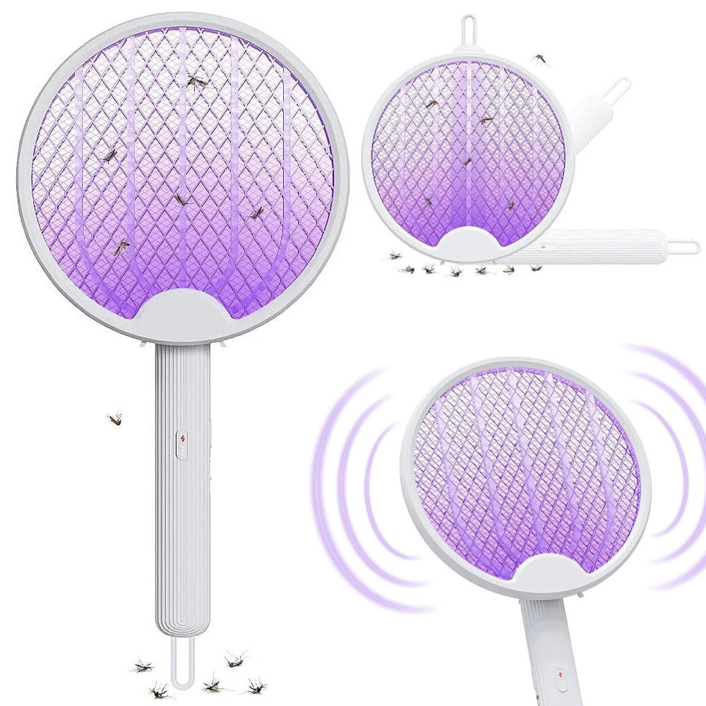 Електрична мухобійка на акумуляторі LY-474 / Пастка для комарів та для мух / Електромухобійка / Знищувач комах