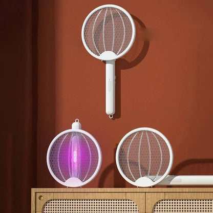 Електрична мухобійка на акумуляторі LY-474 / Пастка для комарів та для мух / Електромухобійка / Знищувач комах