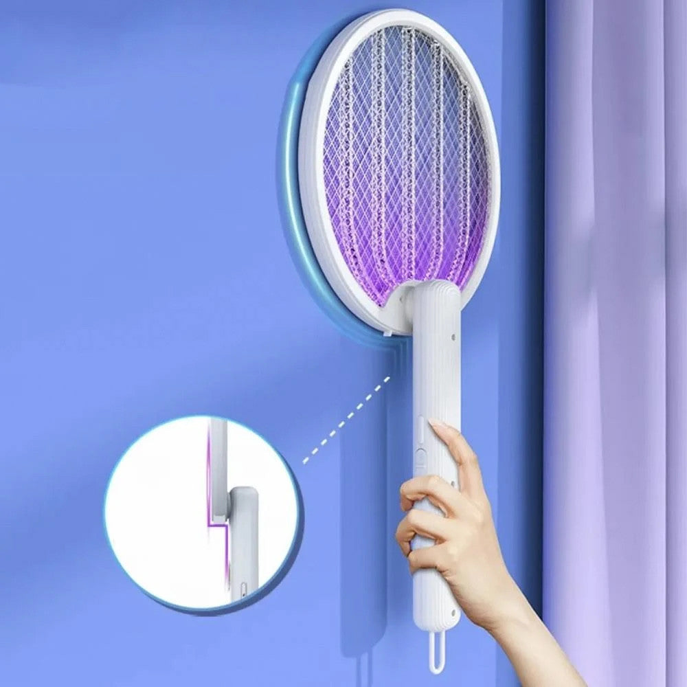 Електрична мухобійка на акумуляторі LY-474 / Пастка для комарів та для мух / Електромухобійка / Знищувач комах