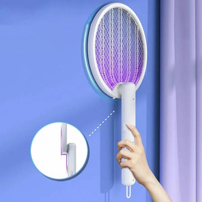 Електрична мухобійка на акумуляторі LY-474 / Пастка для комарів та для мух / Електромухобійка / Знищувач комах