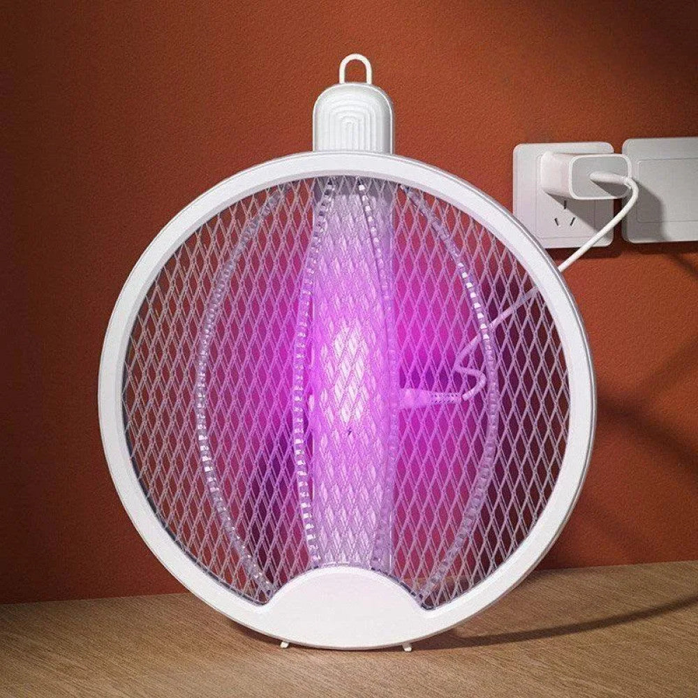 Електрична мухобійка на акумуляторі LY-474 / Пастка для комарів та для мух / Електромухобійка / Знищувач комах