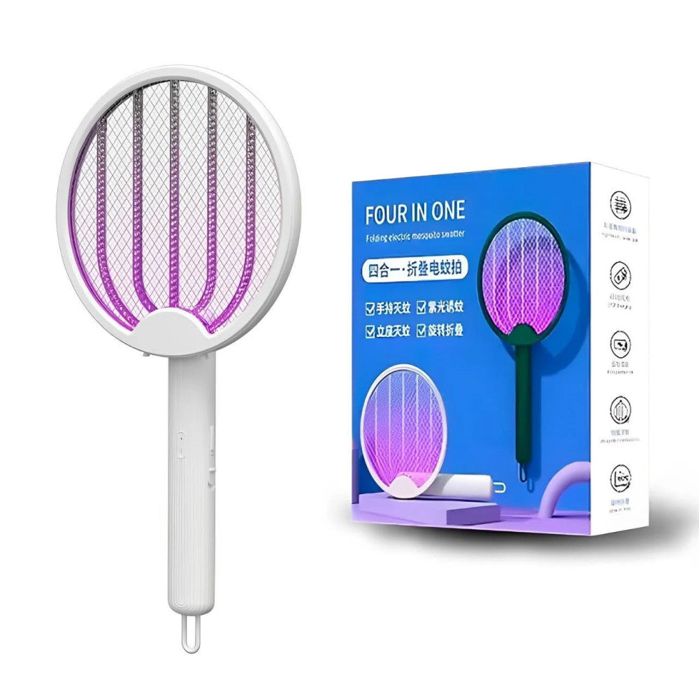 Електрична мухобійка на акумуляторі LY-474 / Пастка для комарів та для мух / Електромухобійка / Знищувач комах