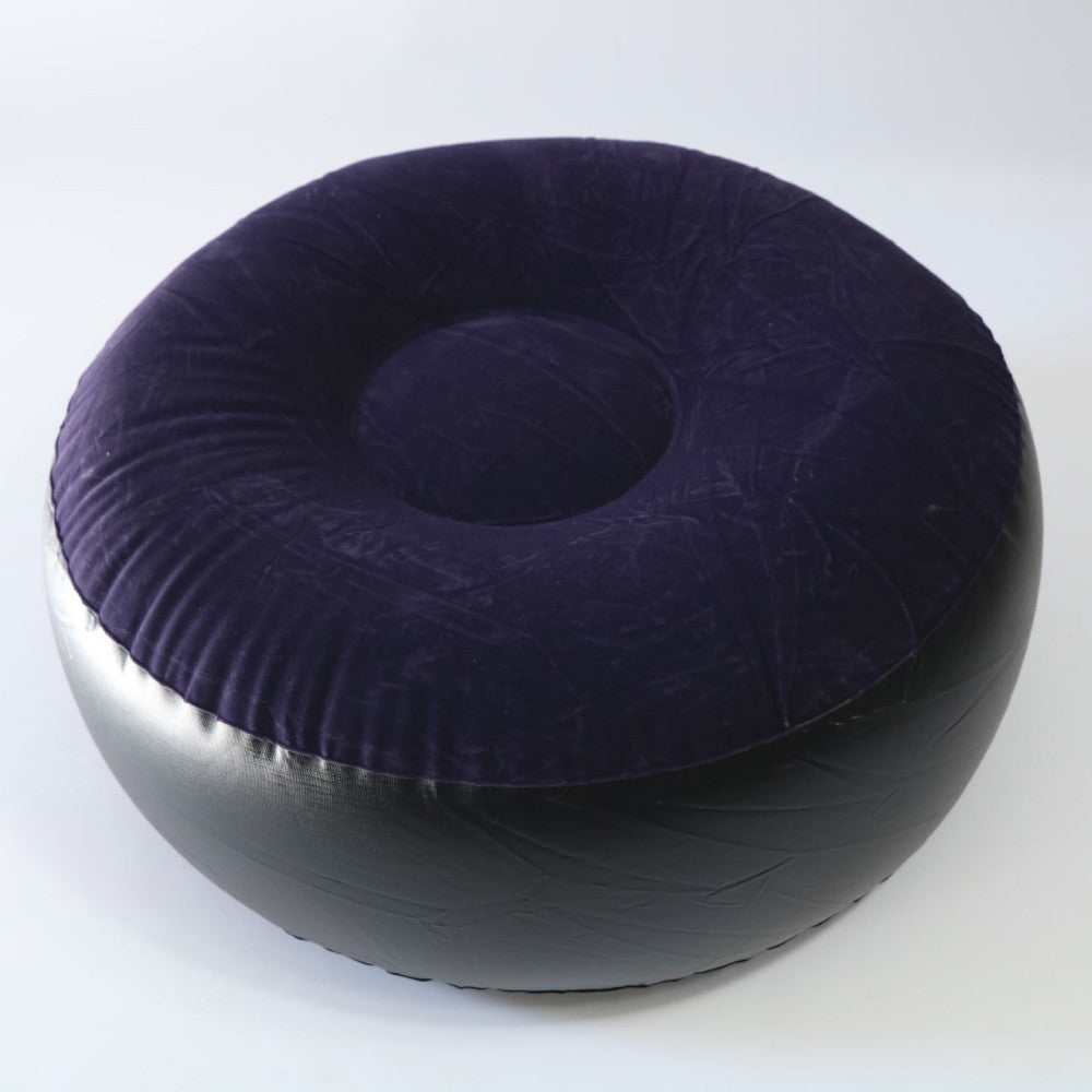 Надувний диван з пуфом Air Sofa - 116х98х83см, Фіолетовий / Надувне крісло з пуфом