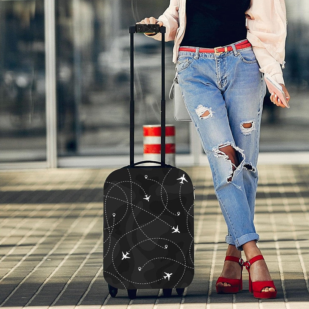 Чохол для валізи, розмір M (22-25") / Чохол для багажу / Чохол для валізи від подряпин і потертостей