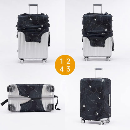 Чохол для валізи, розмір M (22-25") / Чохол для багажу / Чохол для валізи від подряпин і потертостей