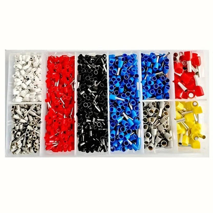 Кліщі обтискні (4 кулачки) + Набір наконечників 1200шт, HSC8-4A / Кримпер / Обтиск для клем